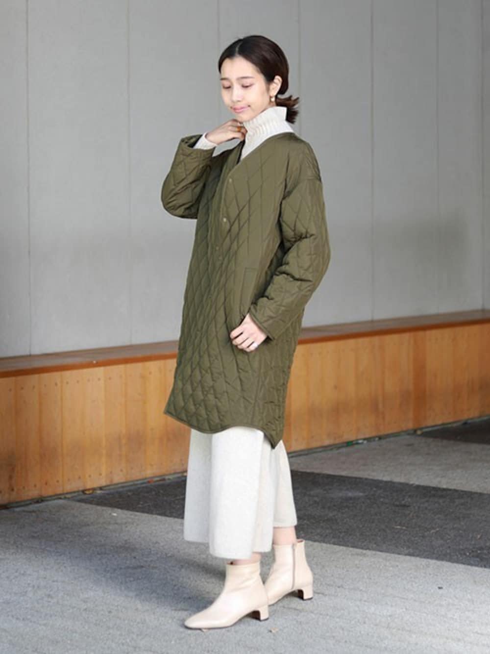 SLOBE IENA（スローブイエナ）の「RENU キルティングロングブルゾン