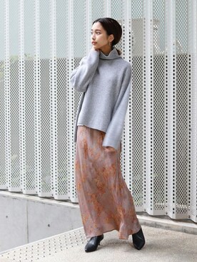 「SLOBE IENA」｜sakiさん（レディース・165cm）の冬コーディネート