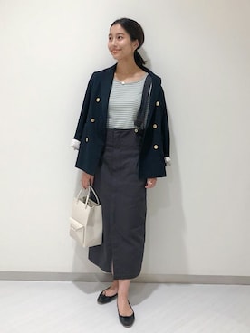 「SLOBE IENA（スローブイエナ）のアイテム（ジャケット/アウター）」を使った、sakiさん（レディース・165cm）の冬コーディネート