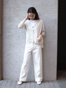 「アイテム（バレエシューズ）」を使った、sakiさん（レディース・165cm）の春コーディネート