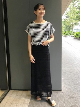 「SLOBE IENA」｜sakiさん（レディース・165cm）の夏コーディネート