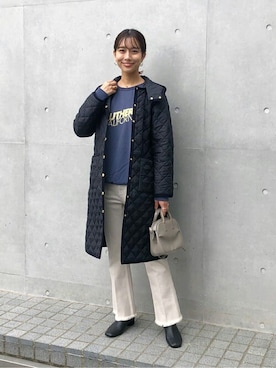 「SLOBE IENA（スローブイエナ）のアイテム（その他アウター）」を使った、sakiさん（レディース・165cm）の秋コーディネート