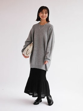 「SLOBE IENA」｜sakiさん（レディース・165cm）の冬コーディネート