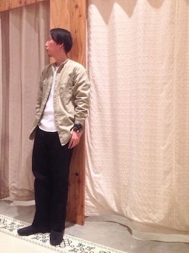 「RED KAP（レッドキャップ）のアイテム」を使った、テンチョウ関根さん（メンズ・173cm）の冬コーディネート