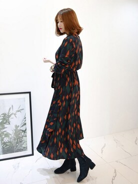 「 カジュアル」｜「アイテム（その他）」を使った、Miamasvinさん（レディース・161cm）の冬コーディネート