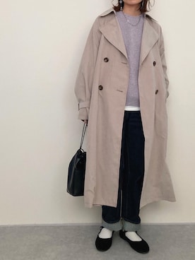 「SVEC（シュベック）のカンフーシューズ kung fu Shoes / ストラップパンプス（バレエシューズ）」を使った、rumiさん（レディース・162cm）の冬コーディネート