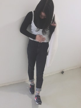 「SpRay PREMIUM（スプレイプレミアム）のアイテム（ニット/セーター）」を使った、ka☺︎さん（レディース・158cm）の冬コーディネート