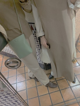 「LOWRYS FARM（ローリーズファーム）のストレッチヒールブーツ　851418（ブーツ）」を使った、ka☺︎さん（レディース・158cm）の秋コーディネート