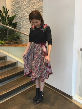 「rose」｜mariさん（レディース・162cm）の夏コーディネート