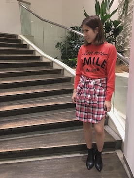 「orange」｜mariさん（レディース・162cm）の秋コーディネート