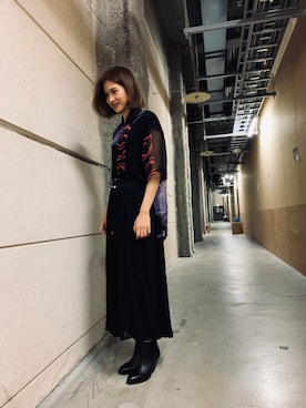 「skirt」｜「アイテム（ブーツ）」を使った、mariさん（レディース・163cm）の夏コーディネート
