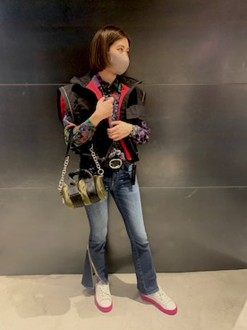 「JK」｜「アイテム（ジャケット/アウター）」を使った、mariさん（レディース・162cm）の冬コーディネート
