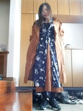 「Dignite collier（ディニテコリエ）のアイテム（ジャケット/アウター）」を使った、茶みこさん（レディース・165cm）の冬コーディネート