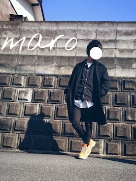 「GU（ジーユー）の（GU）スキニーフィットジーンズ（MEN ⁄ ジーンズ）」を使った、てむまろ.さん（メンズ・170cm）の春コーディネート