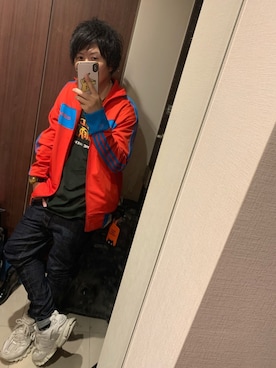 「アイテム（ジャージ）」を使った、rikutoさん（メンズ・172cm・40代）の春コーディネート