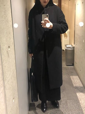 「Y's（ワイズ）のアイテム（ワンピース/ドレス）」を使った、alisaさん（レディース・172cm）の冬コーディネート