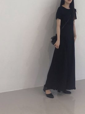 「Yohji Yamamoto（ヨウジヤマモト）のアイテム（ショルダーバッグ）」を使った、alisaさん（レディース・172cm）の春コーディネート