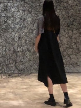 「Y's（ワイズ）のアイテム（ワンピース/ドレス）」を使った、alisaさん（レディース・172cm）の秋コーディネート