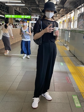 「Jordan」｜「アイテム（スラックス）」を使った、alisaさん（レディース・172cm）の夏コーディネート