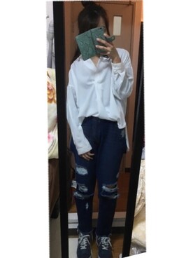「ドラフトエヴリス」｜まおまおさん（レディース・162cm）の春コーディネート