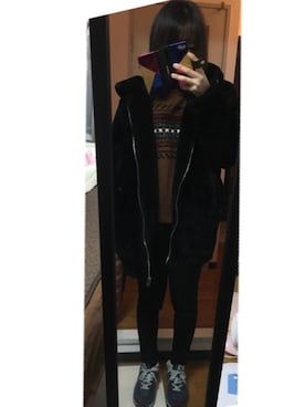 「ドラフトエヴリス」｜「アイテム（ジャケット/アウター）」を使った、まおまおさん（レディース・162cm）の冬コーディネート