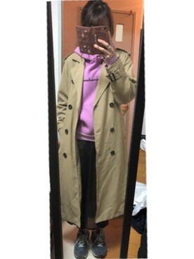 「ドラフトエヴリス」｜「アイテム（ジャケット/アウター）」を使った、まおまおさん（レディース・162cm）の春コーディネート