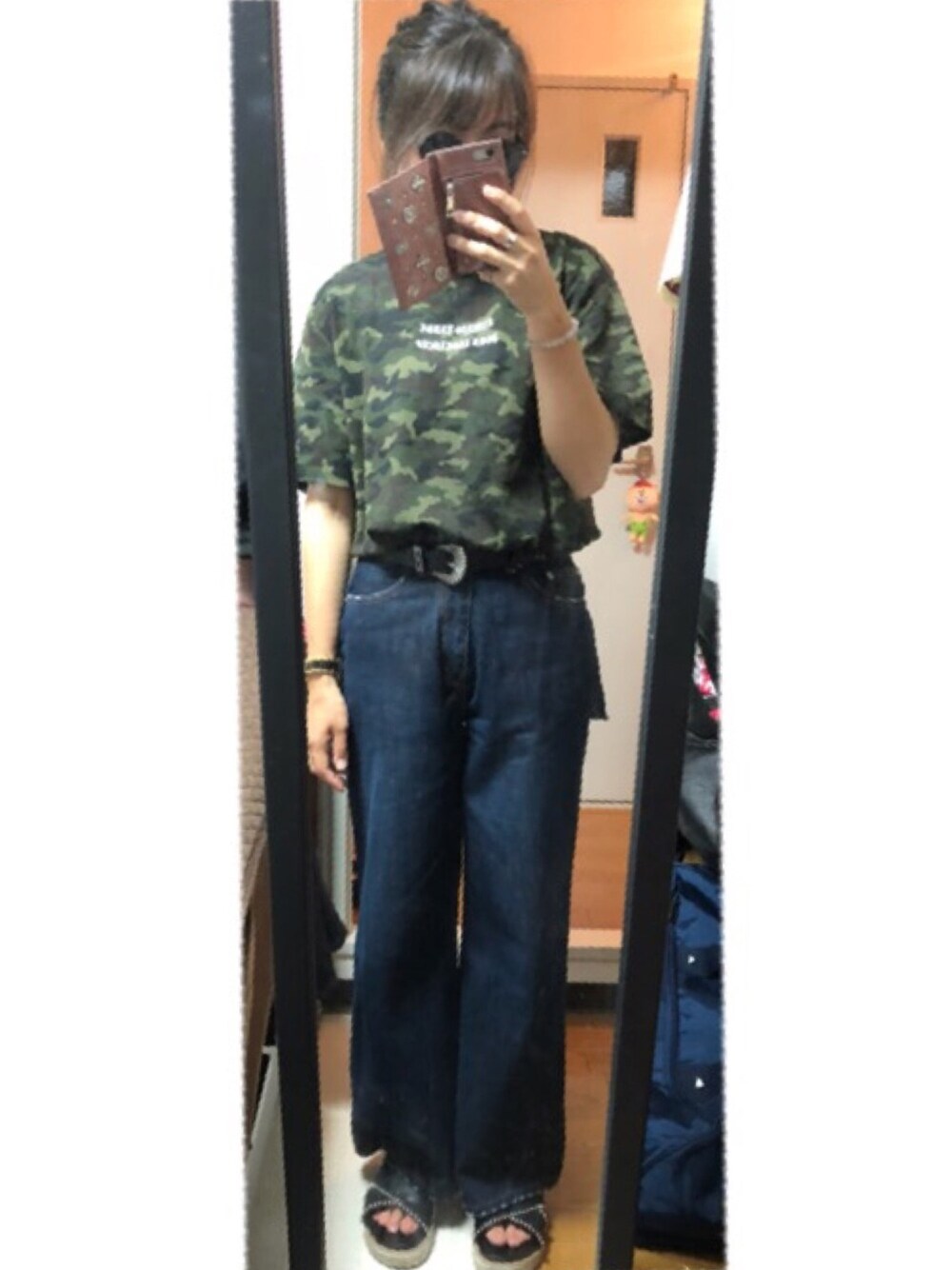 「ドラフトエヴリス」｜「EVRISのBASIC BIG Tシャツ（Tシャツ/カットソー、その他）」を使った、まおまおさん（レディース・162cm）の夏コーディネートの1枚目の写真