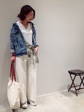 「CONVERSE（コンバース）のCONVERSE コンバース ジャック パーセル / JACK PURCEL（スニーカー）」を使った、mi0808さん（レディース・163cm）の冬コーディネート