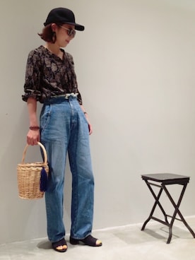 「IL BISONTE（イルビゾンテ）のアイテム」を使った、mi0808さん（レディース・163cm）の春コーディネート