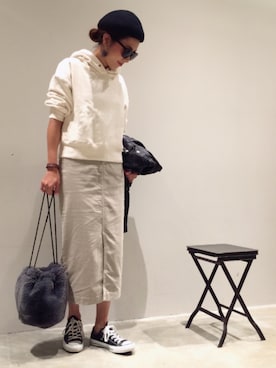 「IL BISONTE（イルビゾンテ）のアイテム」を使った、mi0808さん（レディース・163cm）の秋コーディネート