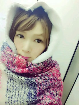 「寒い」｜「アイテム（ムートンコート）」を使った、cottoncandycutieさん（レディース・163cm）の春コーディネート