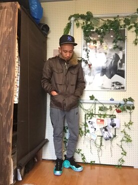 「CABANE de ZUCCa（カバンドズッカ）のアイテム（ジャケット/アウター）」を使った、sho~taro~さん（メンズ・170cm）の秋コーディネート