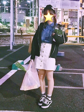 「ニート帽」｜星沢サミコさん（レディース・159cm）の冬コーディネート