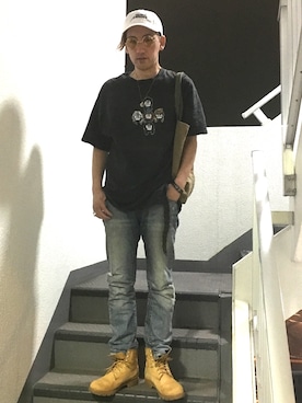 「VOLCOM」｜「アイテム（アクセサリー）」を使った、yo-1さん（メンズ・176cm）の秋コーディネート