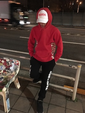 「COREFIGHTER（コアファイター）のアイテム（キャップ）」を使った、yo-1さん（メンズ・176cm）の春コーディネート