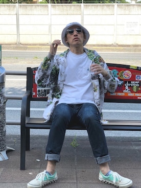 「VOLCOM」｜「アイテム（アクセサリー）」を使った、yo-1さん（メンズ・176cm）の春コーディネート