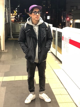 「COREFIGHTER（コアファイター）のアイテム（バッグ）」を使った、yo-1さん（メンズ・176cm）の春コーディネート
