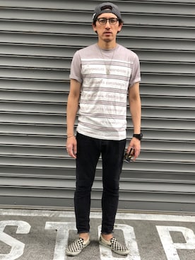 「COREFIGHTER（コアファイター）のアイテム（帽子）」を使った、yo-1さん（メンズ・176cm）の秋コーディネート