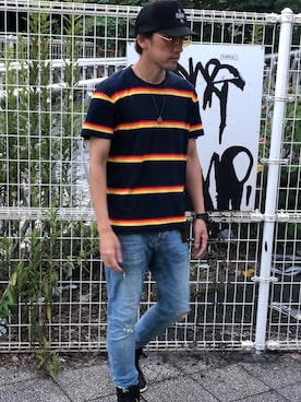 「COREFIGHTER（コアファイター）のアイテム（帽子）」を使った、yo-1さん（メンズ・176cm）の秋コーディネート