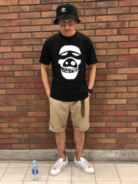 「COREFIGHTER（コアファイター）のアイテム（帽子）」を使った、yo-1さん（メンズ・176cm）の秋コーディネート