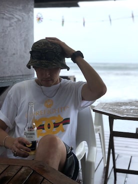 「COREFIGHTER（コアファイター）のアイテム（帽子）」を使った、yo-1さん（メンズ・176cm）の秋コーディネート