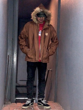 「COREFIGHTER（コアファイター）のアイテム（パンツ）」を使った、yo-1さん（メンズ・176cm）の秋コーディネート