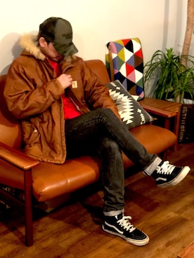 「COREFIGHTER（コアファイター）のアイテム（パンツ）」を使った、yo-1さん（メンズ・176cm）の秋コーディネート