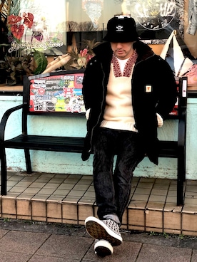 「COREFIGHTER（コアファイター）のアイテム（パンツ）」を使った、yo-1さん（メンズ・176cm）の秋コーディネート