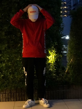 「COREFIGHTER（コアファイター）のアイテム（帽子）」を使った、yo-1さん（メンズ・176cm）の秋コーディネート