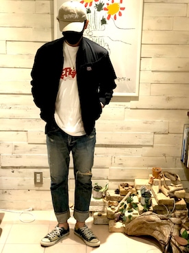 「Levis」｜「アイテム（ブルゾン）」を使った、yo-1さん（メンズ・176cm）の秋コーディネート