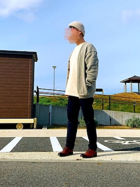 「Trading Post（トレーディングポスト）のアイテム（シューズ）」を使った、parayaさん（メンズ・173cm）の秋コーディネート
