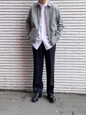 「COS（コス）のアイテム（ジャケット/アウター）」を使った、ぶらいあんさん（メンズ・184cm）の春コーディネート