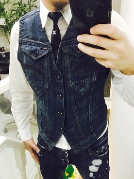 「DSQUARED2（ディースクエアード）のアイテム（その他）」を使った、ke7inさん（メンズ・183cm）の冬コーディネート