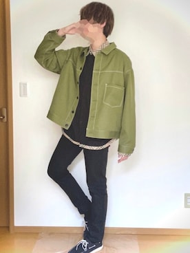「春めきシューズ」｜「アイテム（ブルゾン）」を使った、Ｈａｒｕ．（相互）さん（メンズ・178cm）の春コーディネート